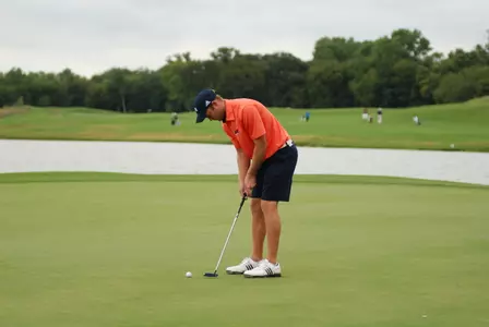 Bryce Easton is in a tie for third at the Southland Conference Tournament after 36 holes.
