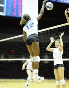 Eld-hah Kaswatuka finished with nine kills, five digs and no errors Saturday against Wichita State.