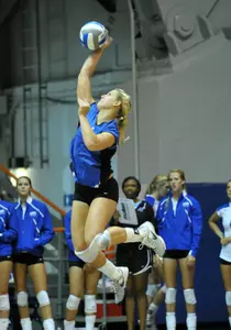Alicia Shaffer posted a match-high 12 digs Friday night.