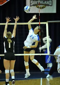 Amanda Aguilera matched her career-high with 24 kills Saturday night.