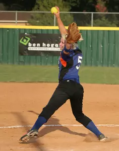 Callie Collins made her first appearance on the mound for the Mavericks against Paris Junior College