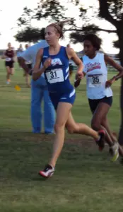 Freshman Emily Koenig looks to lead the women's team to a first place finish