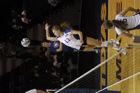 Charae Grosser gave the Mavericks seven kills while hitting .357.