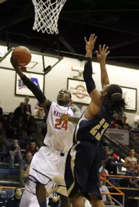 Kevin Butler scored nine points and grabbed nine rebounds in his UT Arlington debut Monday night.