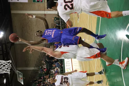 LaMarcus Reed scored two of his 11 points Thursday at UTPA.