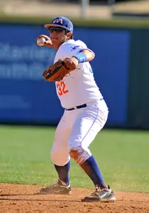 Michael Guerra went 2-for-5 with a double and a run scored and also turned in a few nice plays Tuesday against No. 2 Oklahoma.