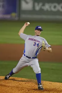 Collin Reynolds shut Sam Houston State out over his 4.1 innings of work.
