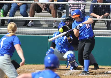 Courtney Enocksen connected on a three-run homer in game three