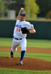 Lance Day did not allow a hit after a leadoff single in the second, earning his second win of the season.
