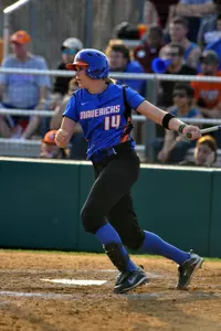 Rebecca Collom connected on her 12th home run of the season against North Texas Wednesday