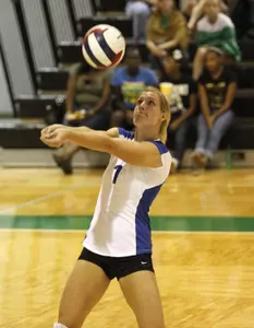 Alicia Shaffer set a season-high with 31 digs Saturday night against Nevada.
