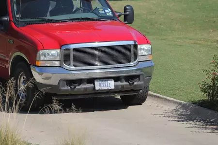 The beekeeper's license plate says it all.