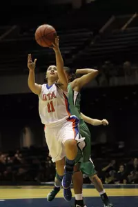 Sabreena DeNure led the Mavericks with 19 points and 7 rebounds