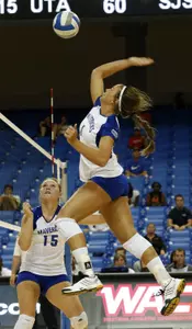AShley Bennett had a team high six kills and a .400 attack percentage against UTSA earlier this season.