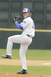 Kasey Merck started Sunday's series finale at SLU.