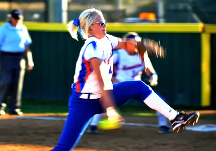 Callie Collins pitched just over four innings against the Lady Demons