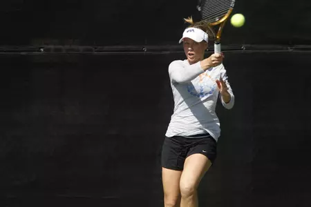 Natalia Mayuk is one of three seniors competing for the Mavericks