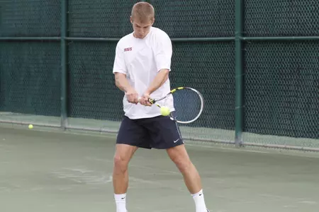 Senior Mindaugas Celedinas has been playing excellent tennis