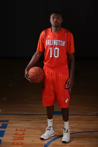 Johnny Hill models the new orange alternate uniform.