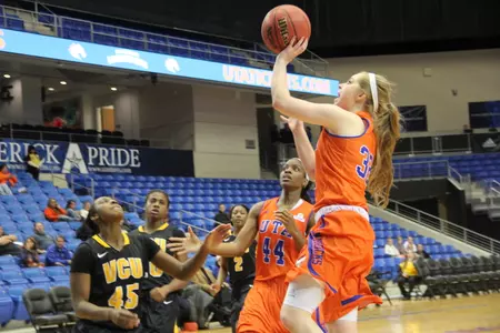 Freshman Allea Harris started her third game and scored a career-high 19 points while grabbing seven rebounds.