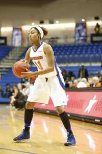 Junior Tahlia Pope scored a UTA career-high 15 points, and was a board short of her first double-double as a Maverick with nine rebounds.