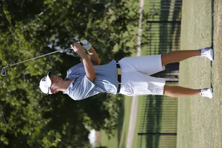 Senior Cameron Hollek is leading the Mavericks tied for ninth after two rounds of play.