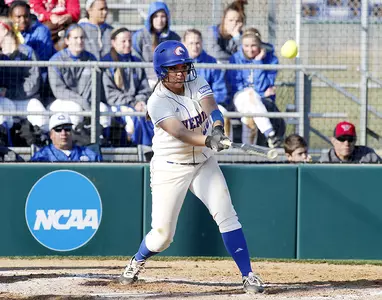 Meagan Michele knocked in UTA's first WAC run with a home run in the fourth.