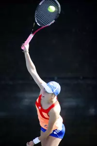 Katarina Dikosavljevic lost a tough match at the No. 1 position (6-4, 7-5).