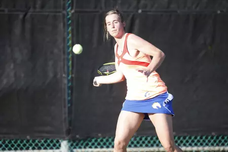 Freshman Elizabeth Thoms earned First Team All-WAC Singles honors at the No. 4 position.