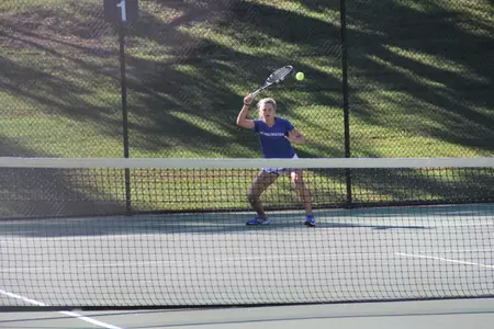 Freshman Astrid Gehre defeated her opponent at the No. 4 spot.