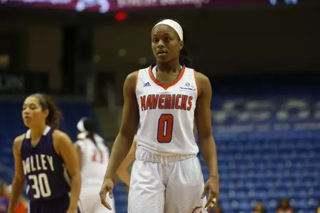Freshman Cierra Johnson led UTA with 17 points against Wichita State.