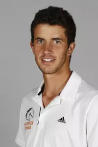 Freshman Daniel Echeverry took down his SIU opponent 6-4, 6-3.