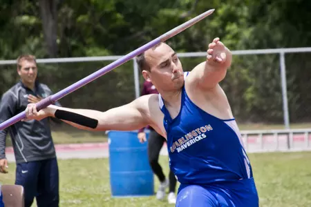 Ivan Storic nearly broke the school record in the javelin Saturday in Waco.