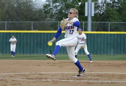 Senior Callie Collins struck out three on UTA senior day.