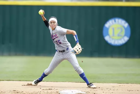 Nina Villanueva is the only Maverick to hit above .300 (.344) throughout the season and .422 in Sun Belt competition.