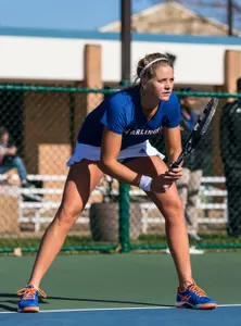 Astrid Gehre looks to hang on to the momentum against Midwestern State