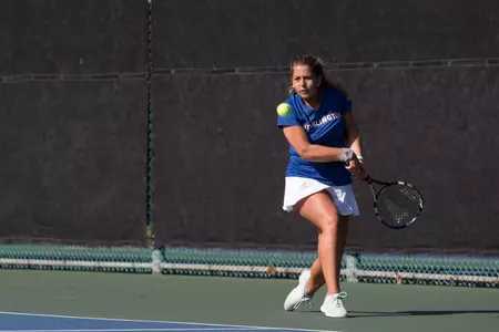 Augustina Serio helped the Mavs take a lead over MSU Friday afternoon.