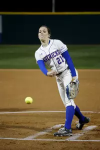 Kayla Donaldson improved to 3-0 after striking out three against UIW.