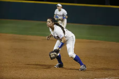 Rebecca Stokes finished with two hits against ACU.