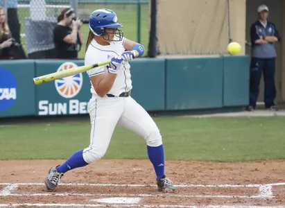 Senior Meagan Michele hit her fourth homer of the week on Sunday.