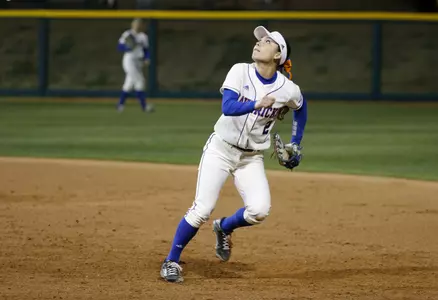Sandra Mendoza had a team-high three hits against Utah Valley.