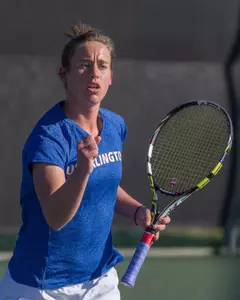 Thoms completed her junior season at the 2015 NCAA Doubles Championship