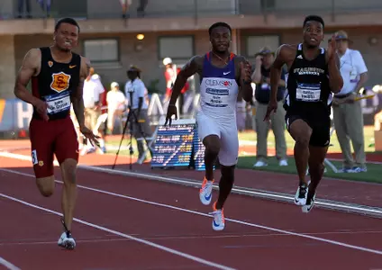 Clayton Vaughn will compete in the 100 meters at the USA Track and Field Championships this week.