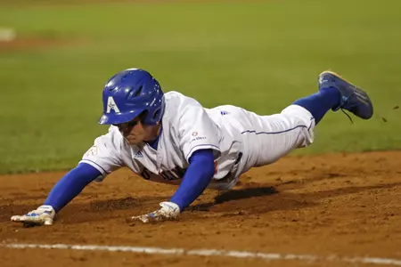 Easton Johnson during the UTA vs Louisiana Tech baseball game at Clay Gould Ballpark on Friday February 24, 2017. (Photo by Gregg Ellman