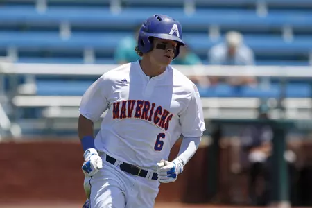 Noah Vaughan during the UTA vs Coastal Carolina baseball game at Clay Gould Ballpark on Sunday May 14, 2017. (Photo by Gregg Ellman