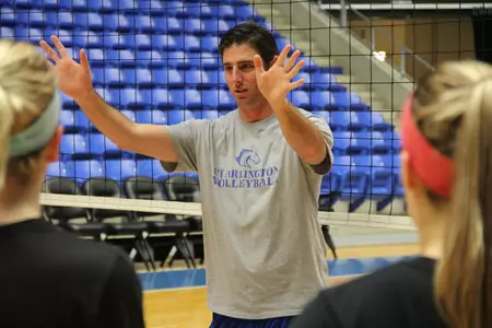 jt wenger showing his disciples some volleyball stuff