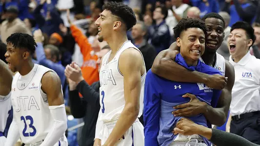 UTA Men's Basketball Bench Reaction Celebration