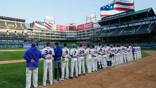 Team during anthem