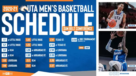 Updated 2020-21 Sun Belt Men's Basketball Schedule