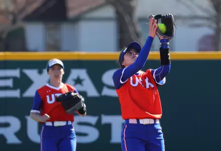 Melanie Mendoza fielding a pop up